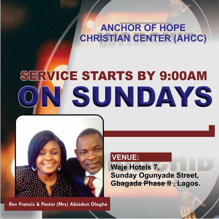 Anchor Of Hope Christian Center Debuts In Lagos