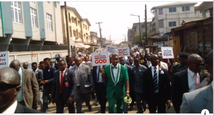 RCCG overseer leads protest against insecurity