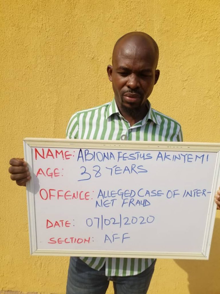 EFCC arrests another FBI suspect wanted for $2.5m Internet fraud