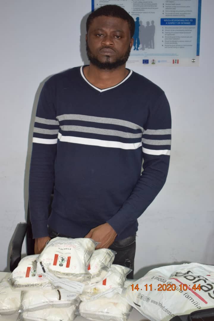 NDLEA intercepts 12.05 kilograms Cocaine at Abuja airport