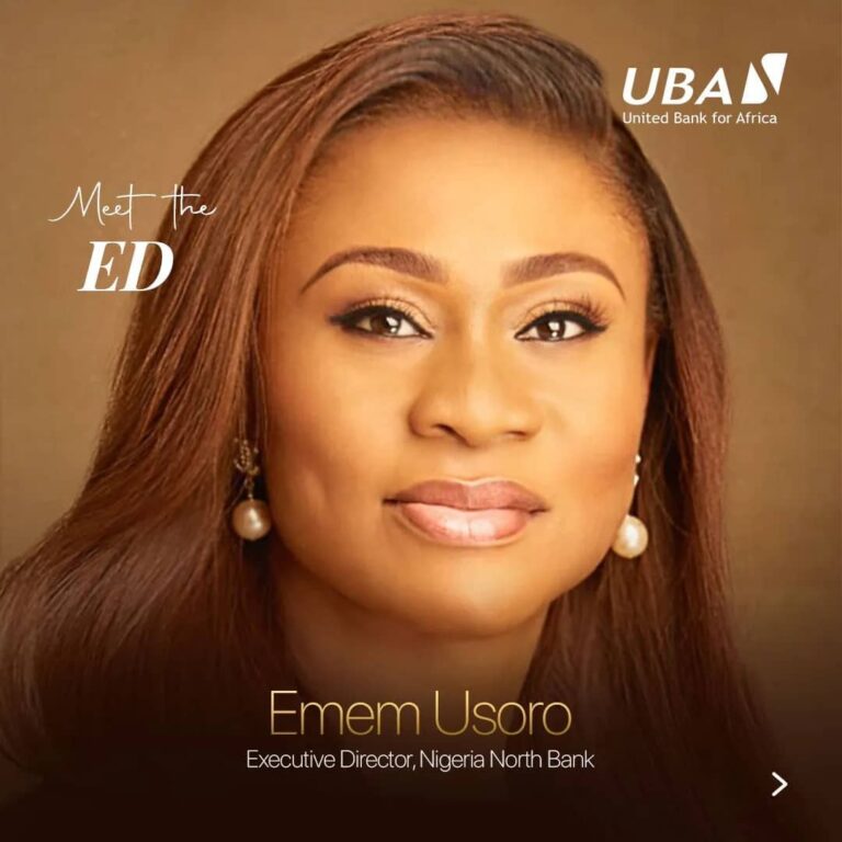 UBA appoints Emem Usoro Executive Director Nigeria North Bank