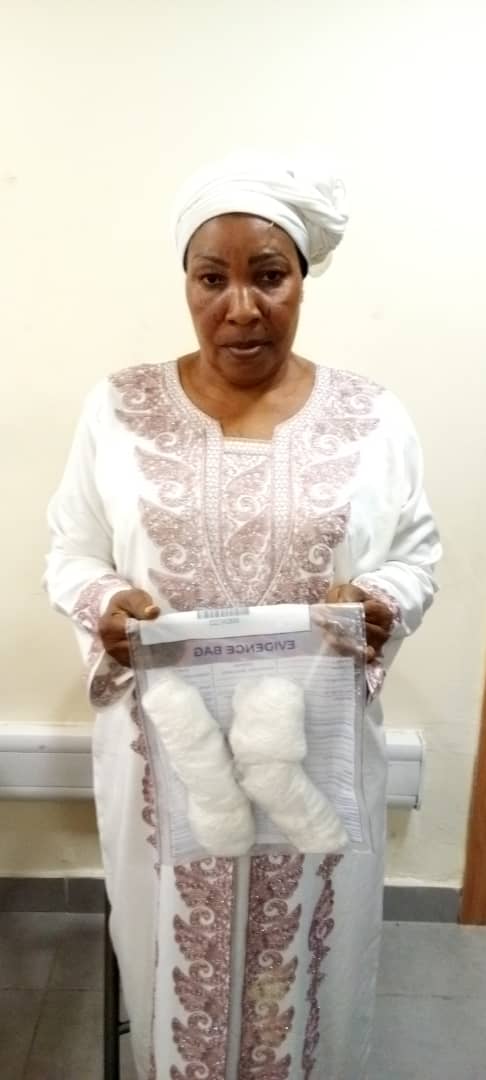 NDLEA arrests Saudi-bound widow with cocaine in footwears at Lagos airport