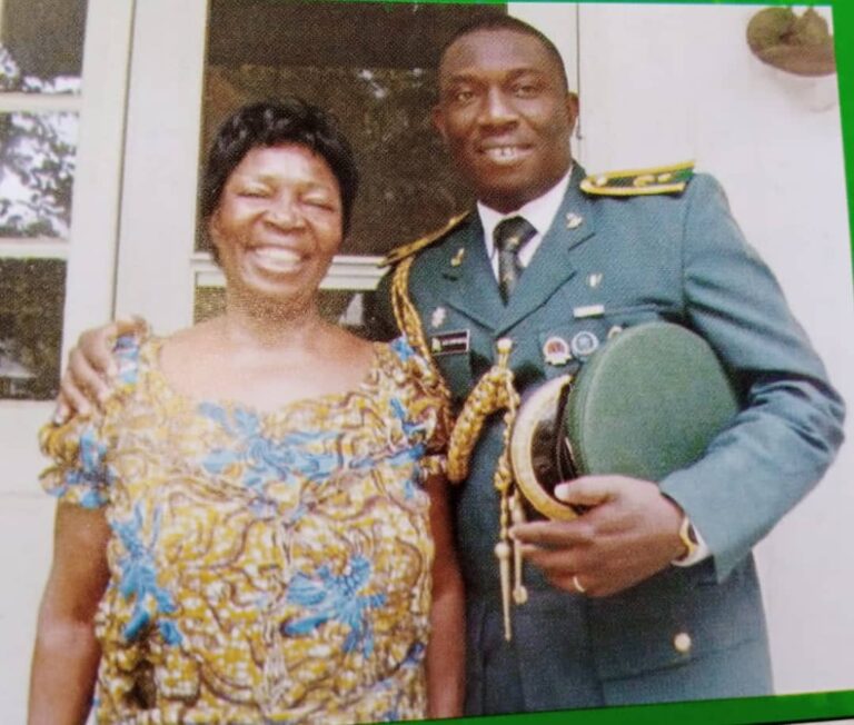 Army General fetes widows at mother’s burial in Delta