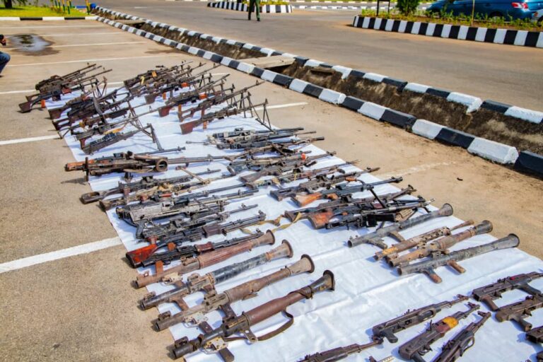 Police mop up 3,980 arms, 2,358 ammunition, others