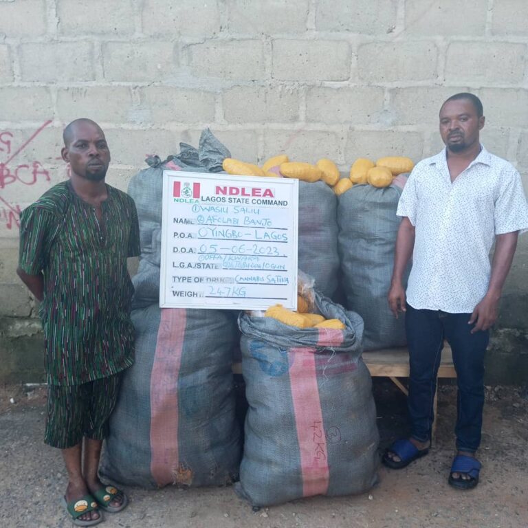 NDLEA uncovers drug lagoratory in Lagos residential community, recovers packs of illicit drug