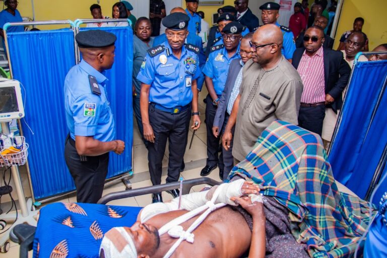 IGP visits injured Police Inspector at National Hospital Abuja