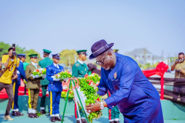 Oborevwori, Onyeme, others lay wreaths, as Nigerians mark Armed Forces Remembrance Day