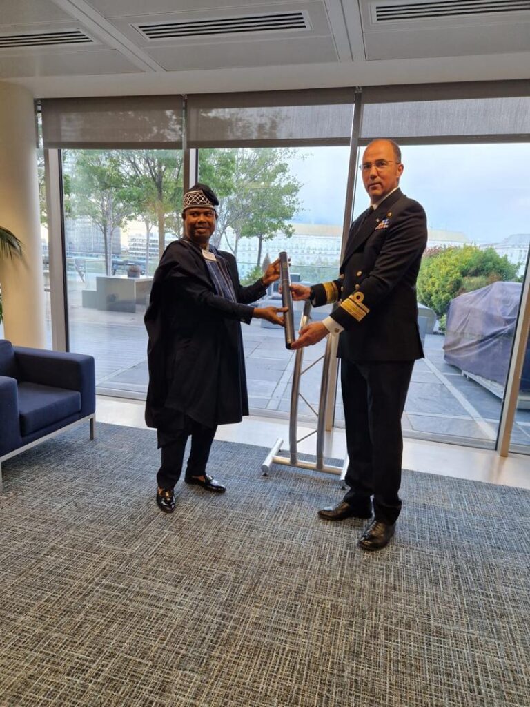 Retired Rear Admiral Okafor wins the British top Hydrography award