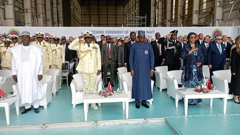 Nigerian navy launches offshore patrol vessel to boost maritime security