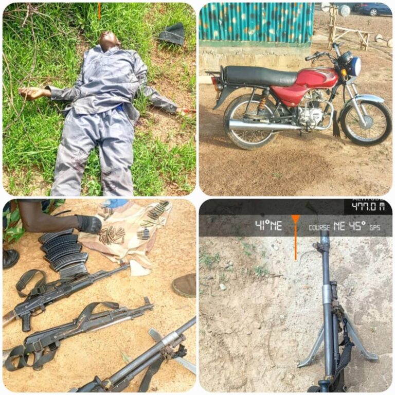 Troops eliminate six terrorists in Kaduna, seize Machine Gun, arms 