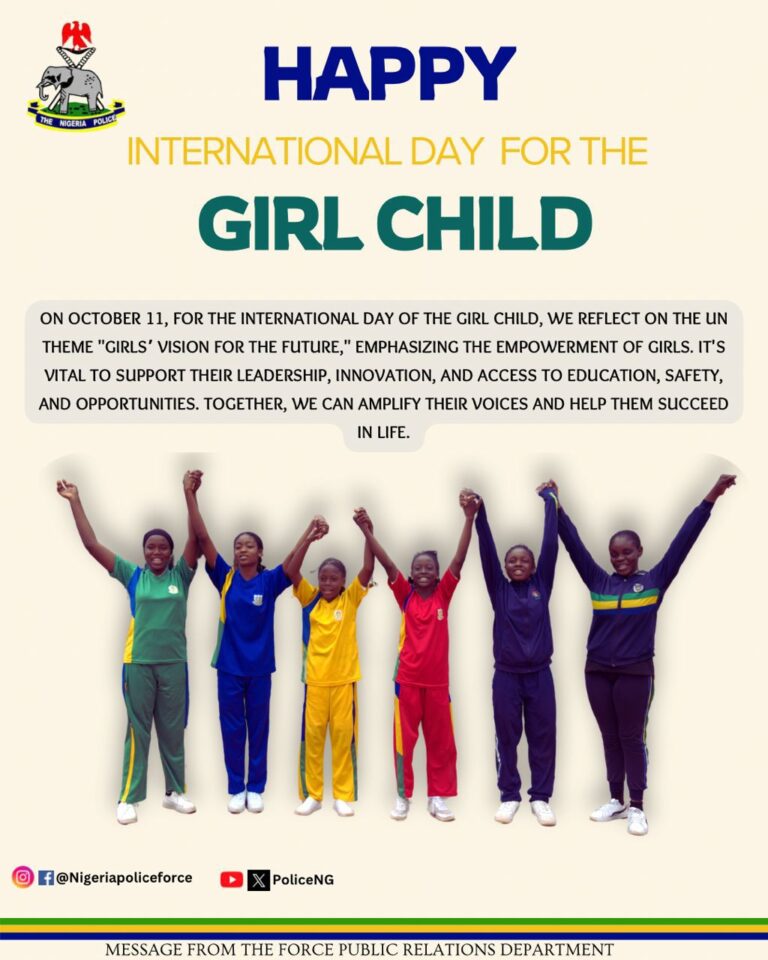 Police marks International Day of the Girl Child