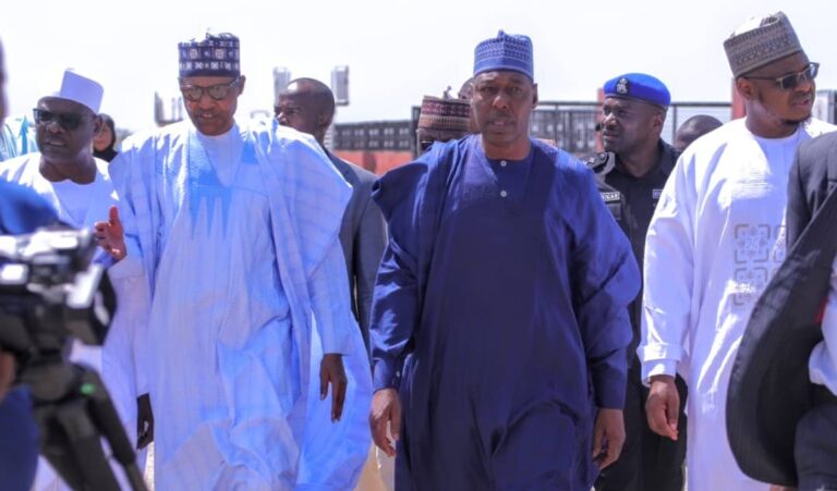 Governor Zulum hosts former President Buhari in Maiduguri